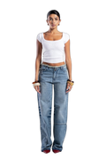 NO WAIST BAGGY DENIM