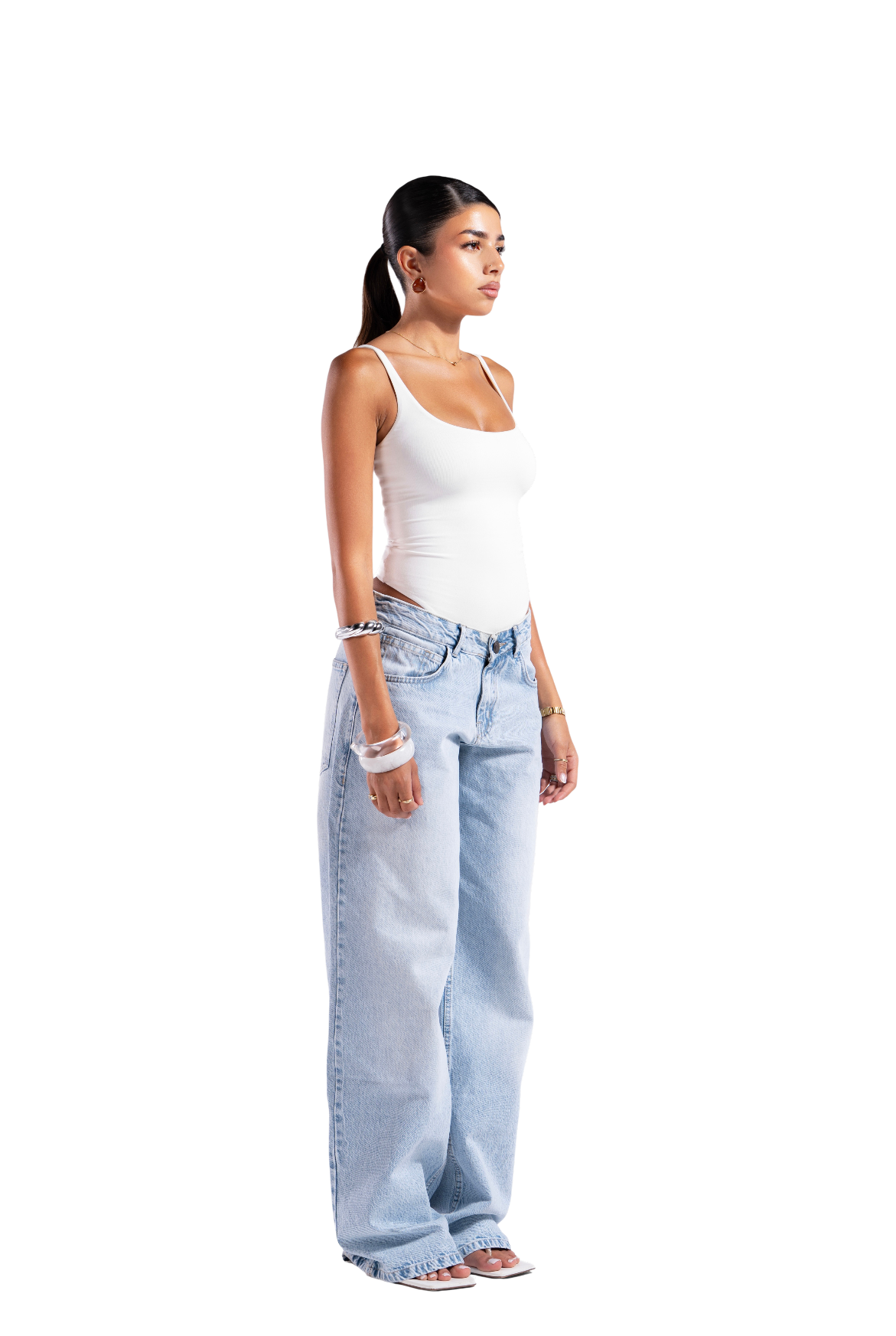 ICY LOW WASIT BAGGY DENIM
