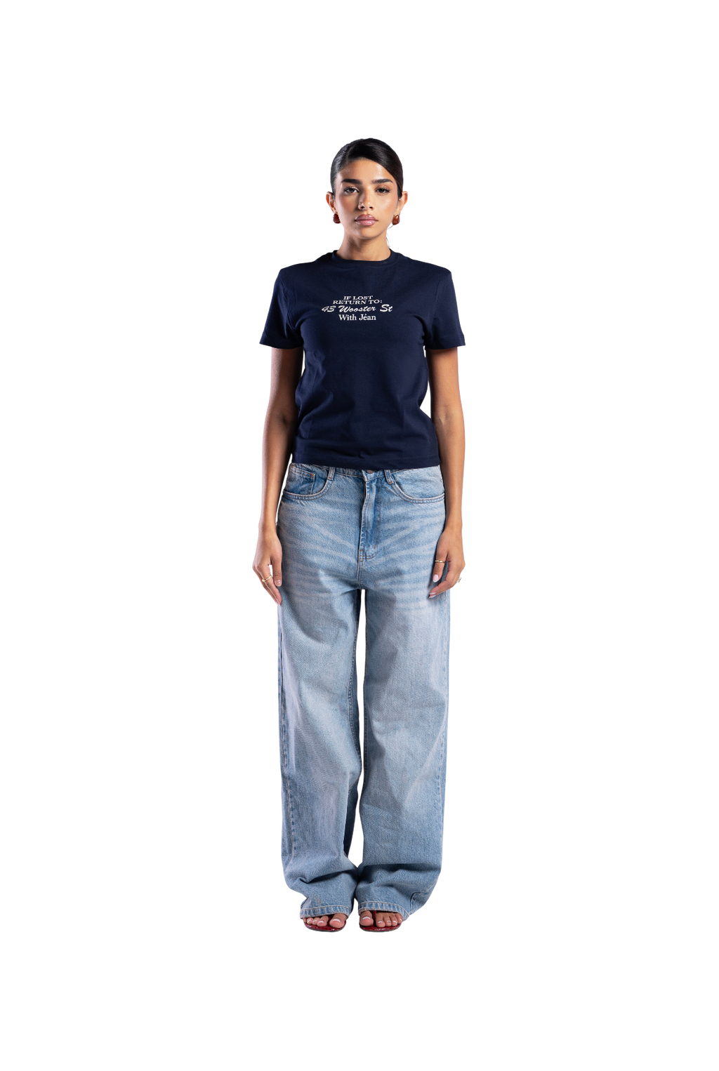 SKY WASH BAGGY DENIM UNISEX
