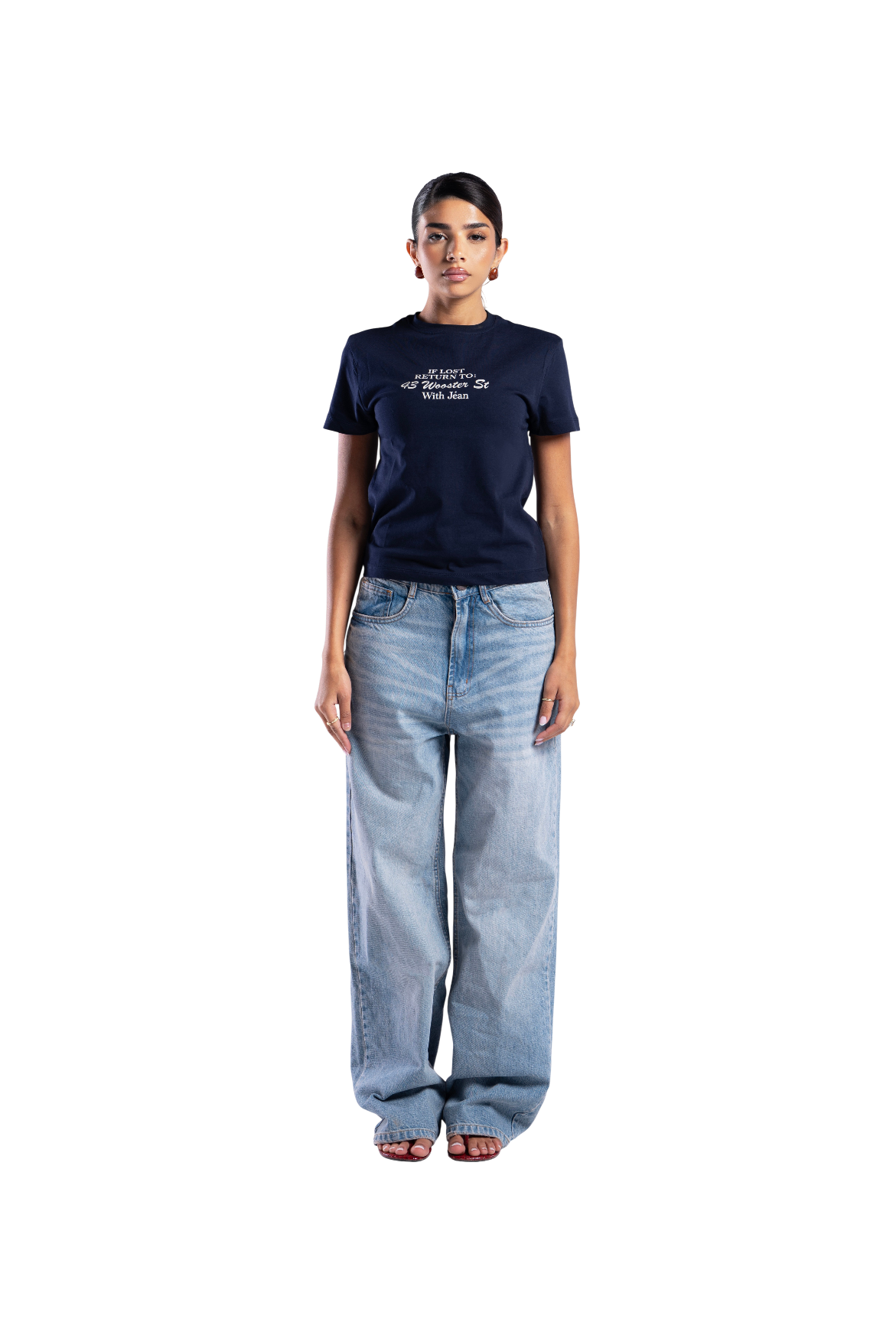 SKY WASH BAGGY DENIM UNISEX